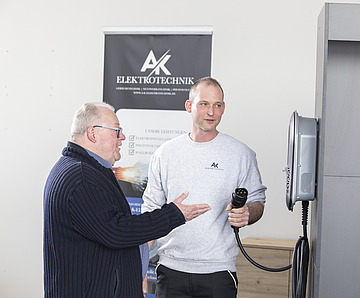 Andreas Küpper bei der Kundenberatung