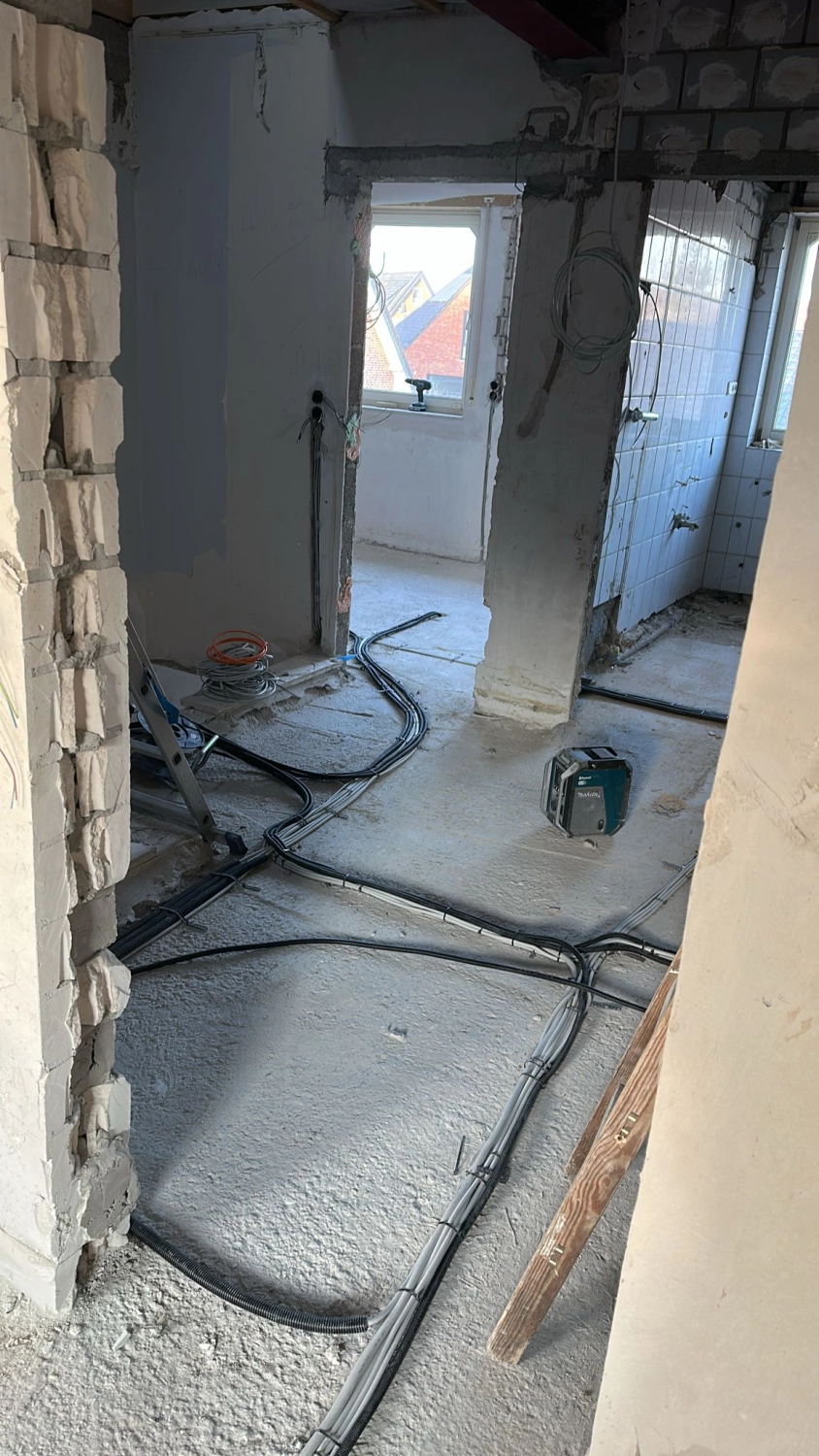 Planung einer Küche bei Hausbau mit Trockenbau